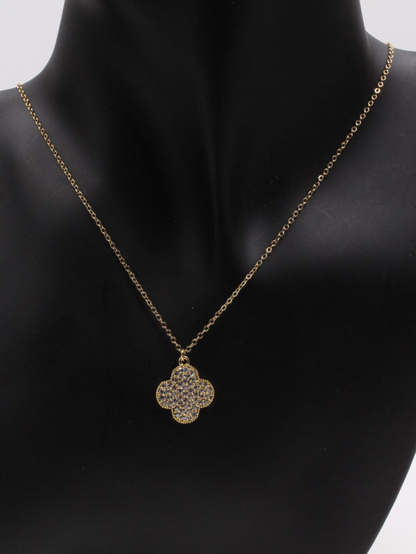 سلسال فان كليف ورده زركون ذهبي سلسال van cleef