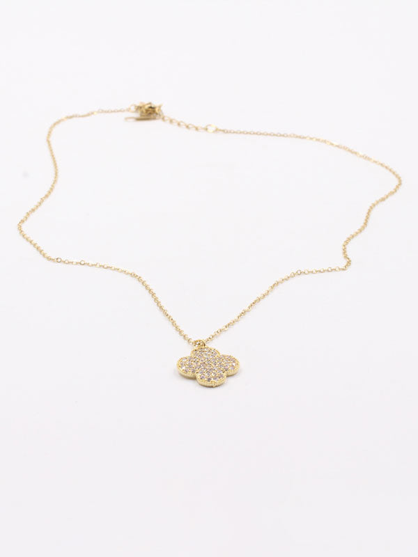 سلسال فان كليف ورده زركون ذهبي سلسال van cleef ذهبي