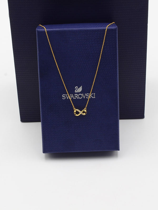 سلسال سواروفسكي انفينتي سلسال Swarovski ذهبي