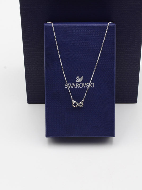 سلسال سواروفسكي انفينتي سلسال Swarovski فضي ابيض