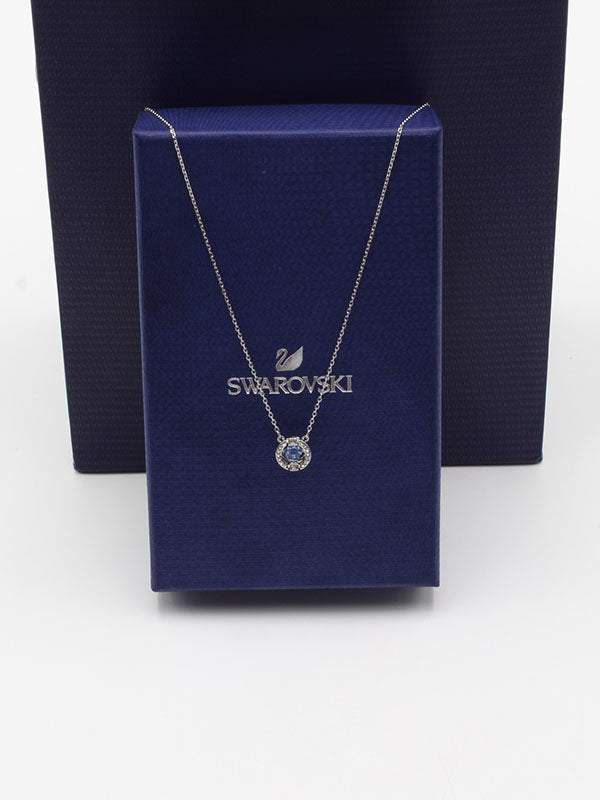 سلسال سواروفسكي سيركلز زركون سلسال Swarovski فضي سماوي
