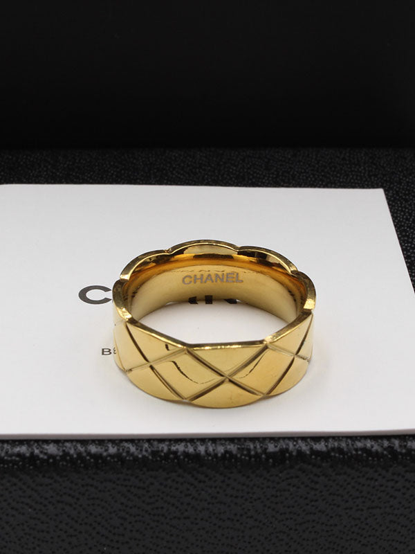 دبلة خاتم شانيل لوقو خواتم chanel