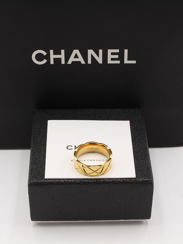 دبلة خاتم شانيل لوقو خواتم chanel