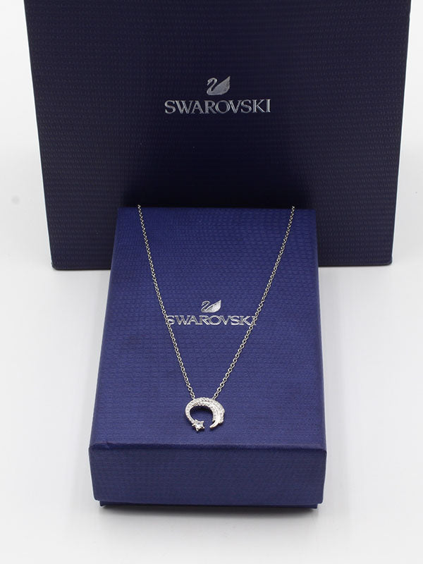 سلسال سواروفسكي هلال ستار سلسال Swarovski