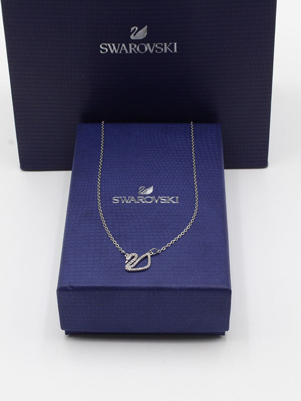 سلسال سواروفسكي امبتي فضي سلسال Swarovski