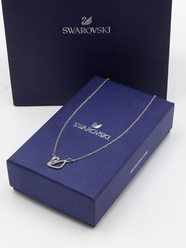 سلسال سواروفسكي امبتي فضي سلسال Swarovski