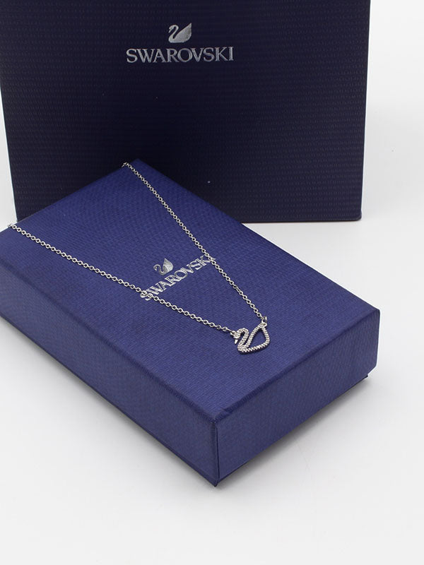سلسال سواروفسكي امبتي فضي سلسال Swarovski