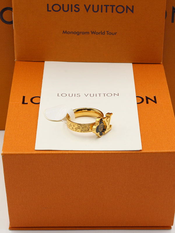 خاتم لويس فيتون ورده بنية خواتم louis vuitton