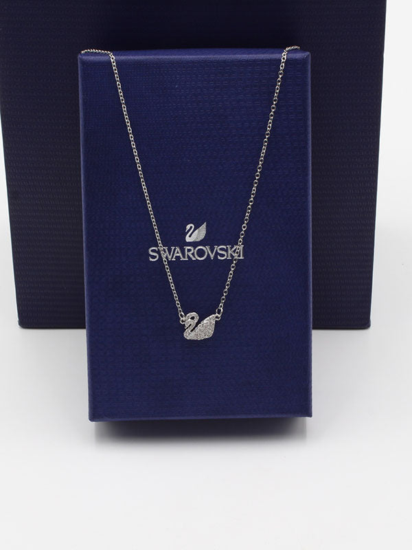 سلسال سواروفسكي ناعم فضي سلسال Swarovski