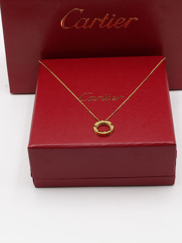سلسال كارتير مدور صغير لوقو سلسال CARTIER
