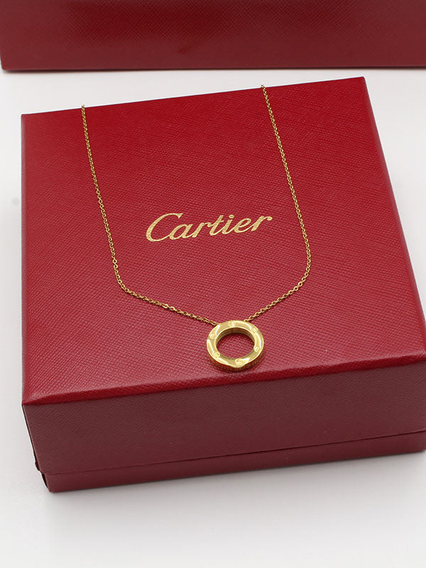سلسال كارتير مدور صغير لوقو سلسال CARTIER