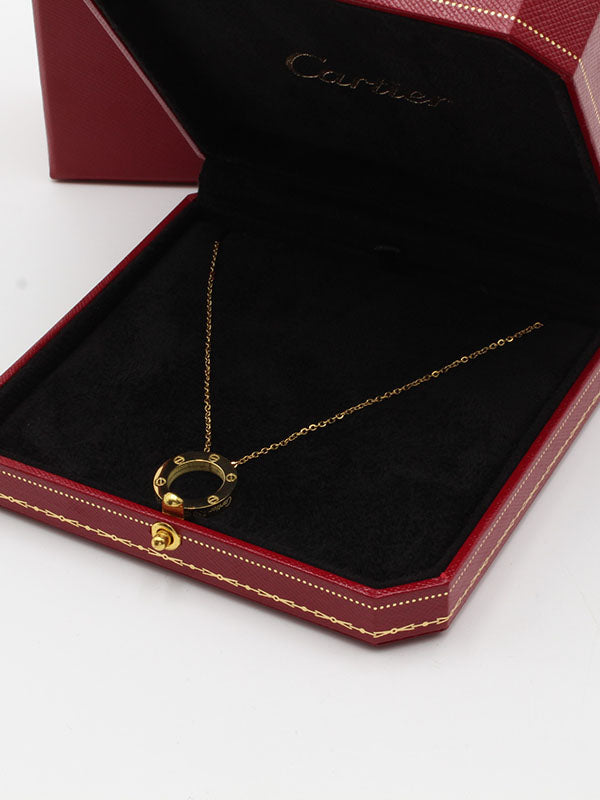 سلسال كارتير مدور صغير لوقو سلسال CARTIER ذهبي