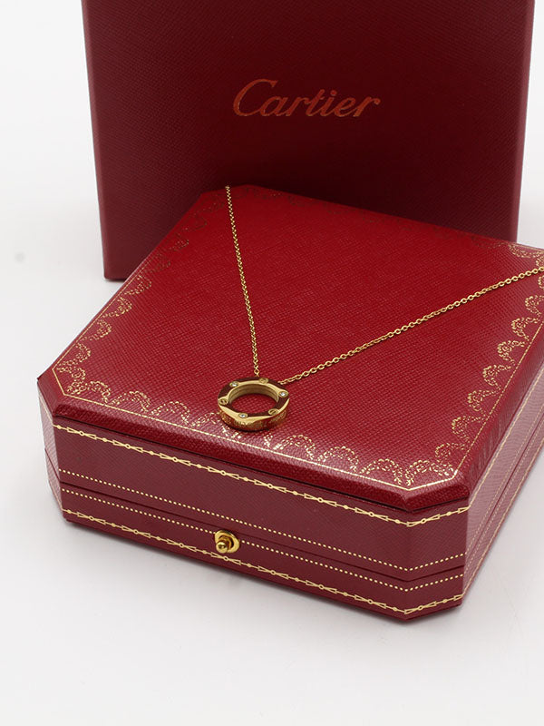 سلسال كارتير مدور صغير زركون لوقو سلسال CARTIER