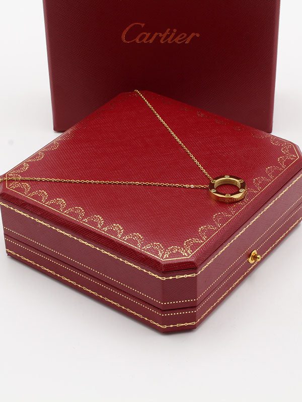 سلسال كارتير مدور صغير زركون لوقو سلسال CARTIER