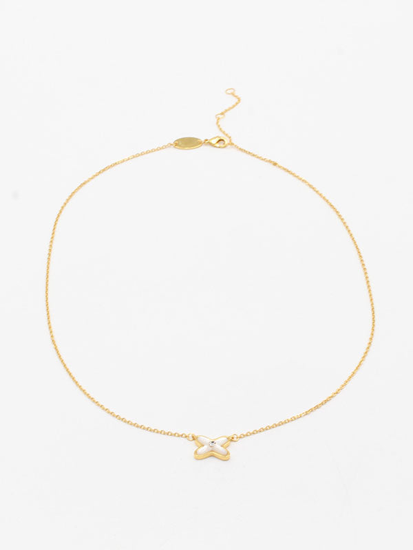 سلسال شوميه لوقو ذهبي سلسال chaumet
