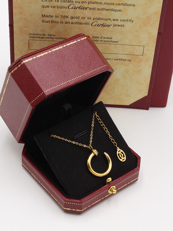 سلسال كارتير مسمار ستون وسط سلسال CARTIER