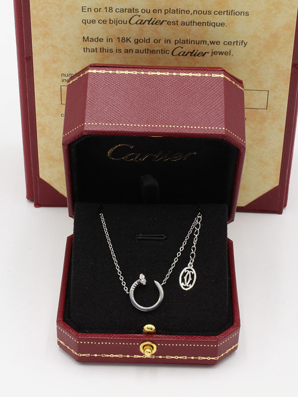 سلسال كارتير مسمار ستون سمول صغير سلسال CARTIER فضي