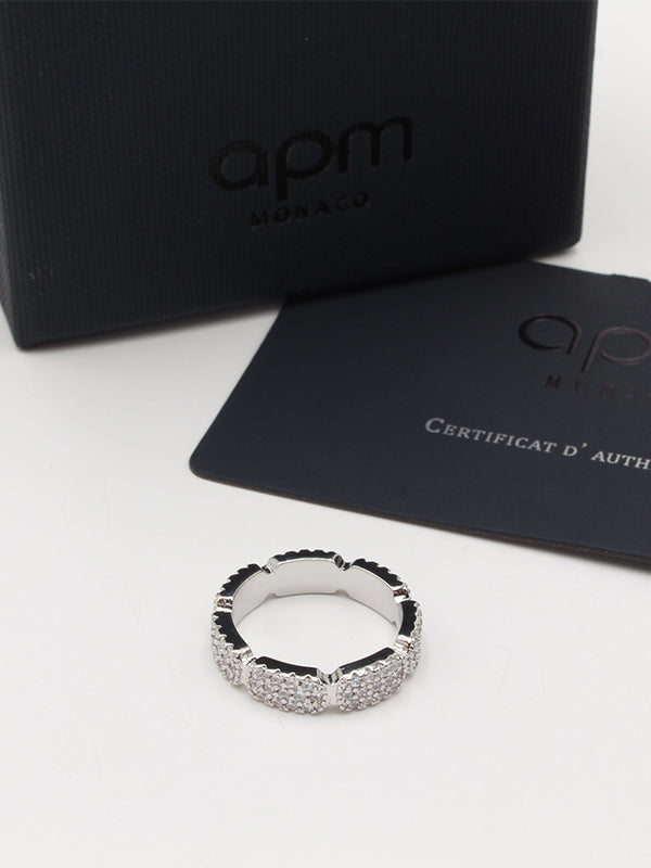 خاتم اي بي ام فل زركون لوقو خواتم APM