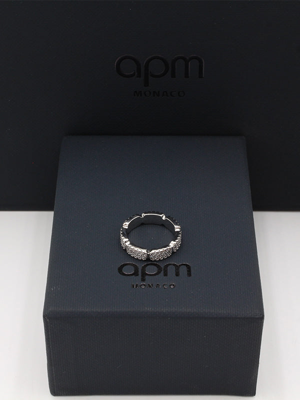 خاتم اي بي ام فل زركون لوقو خواتم APM