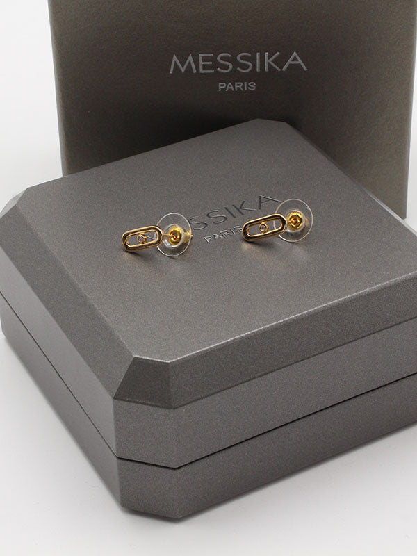حلق ميسيكا صغير ميتال حلق messika ذهبي