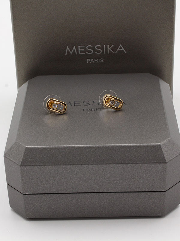 حلق ميسيكا صغير ناعم ميتال حلق messika