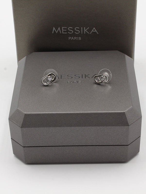 حلق ميسيكا صغير ناعم ميتال حلق messika