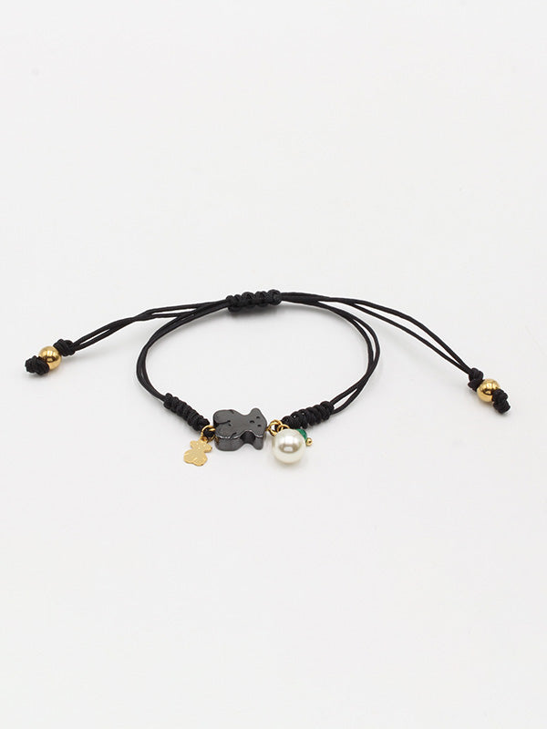 اسواره توس خيط اسود ملون اسواره دبدوب