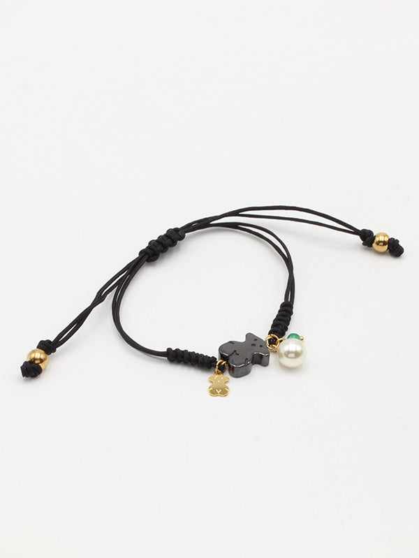 اسواره توس خيط اسود ملون اسواره دبدوب