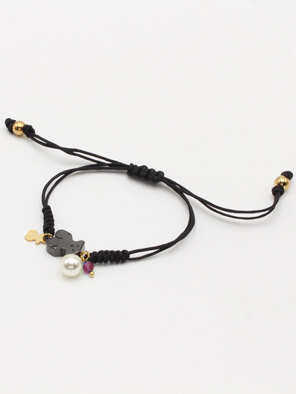 اسواره توس خيط اسود ملون اسواره دبدوب