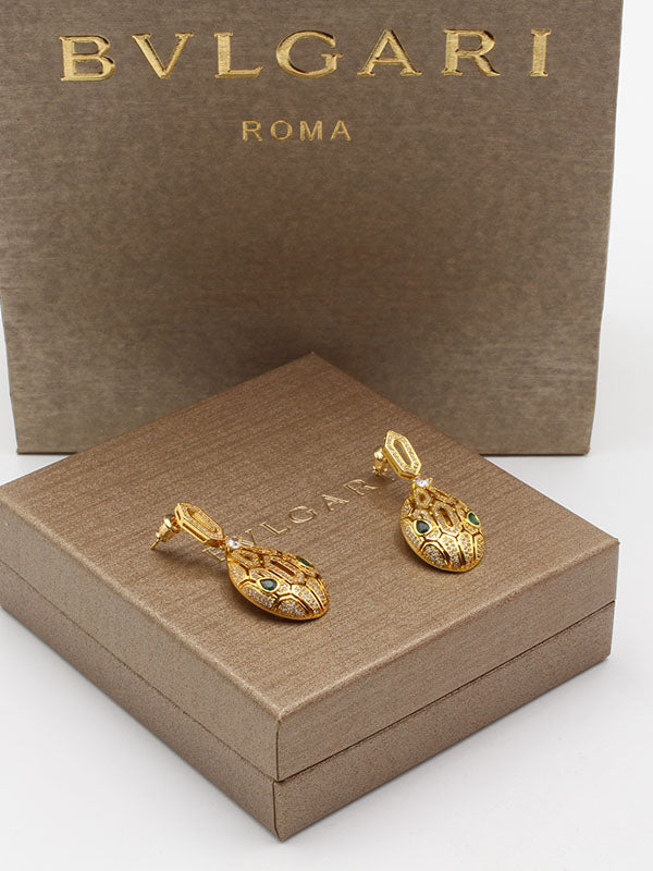 حلق بولغاري سنيك ذهبي وفضي حلق bvlgari