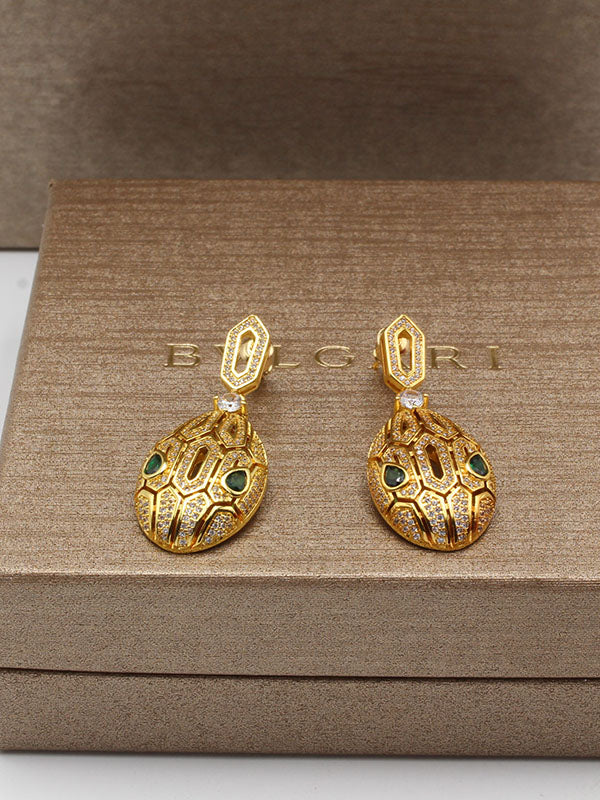 حلق بولغاري سنيك ذهبي وفضي حلق bvlgari