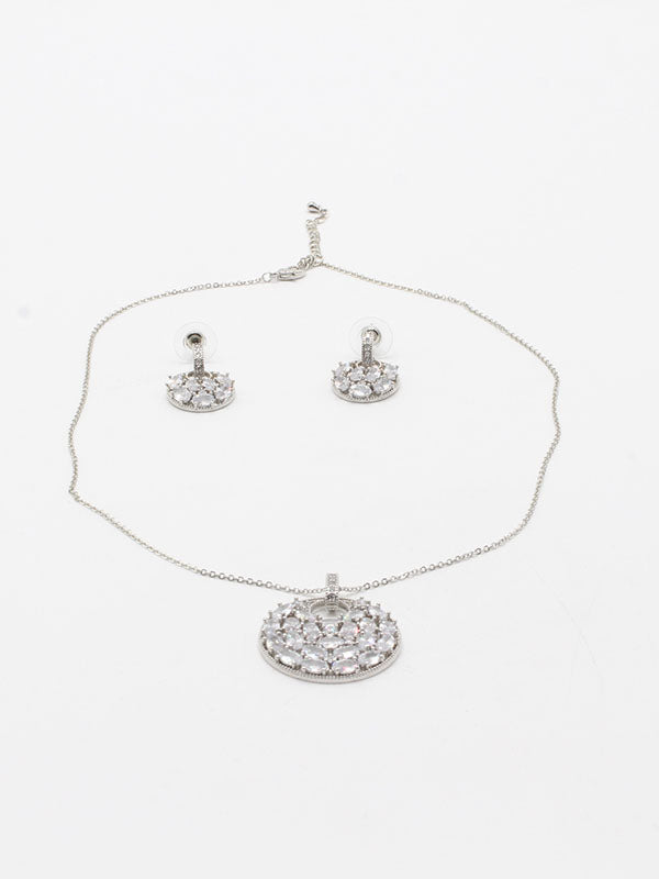 طقم زركون مدور 3 قطع اطقم jewel