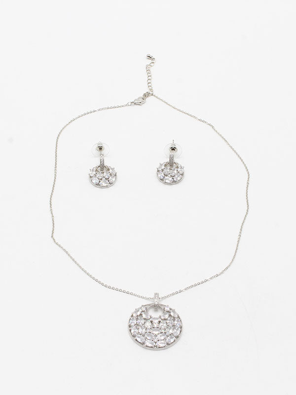 طقم زركون مدور 3 قطع اطقم jewel