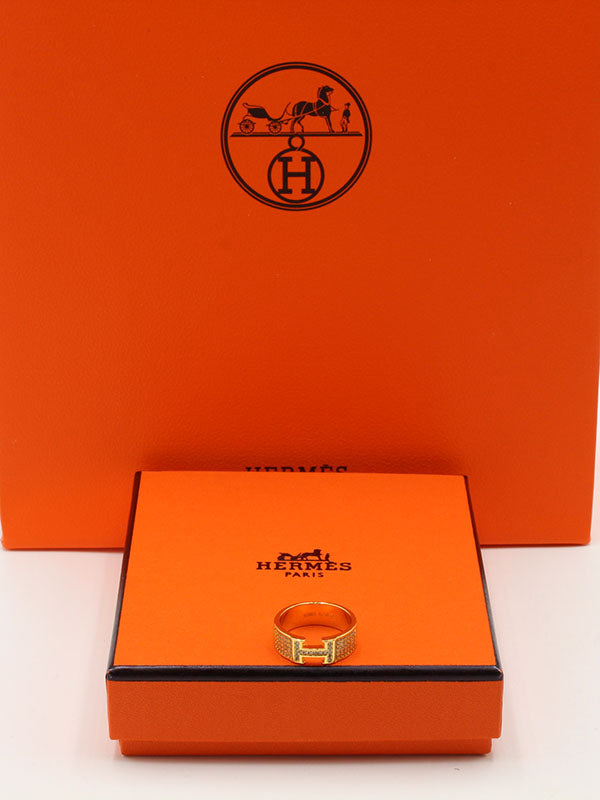 خاتم هيرمز زركون H لوقو خواتم HERMES