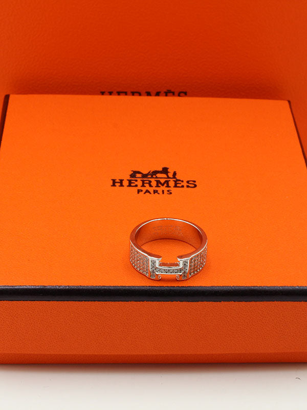 خاتم هيرمز زركون H لوقو خواتم HERMES