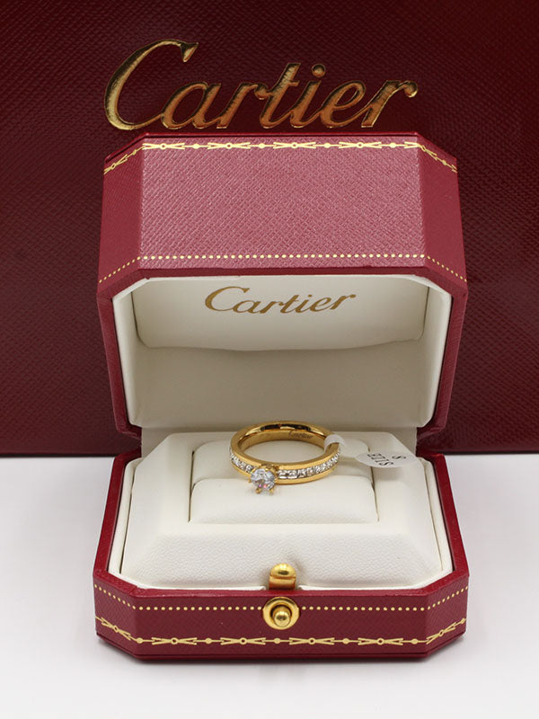خاتم كارتير سوليتر ون بيق ستون خواتم CARTIER ذهبي 5