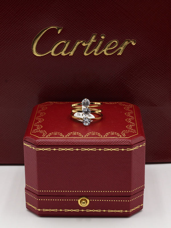 خاتم كارتير سوليتر ثري ستونز خواتم CARTIER