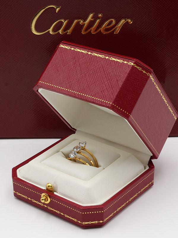 خاتم كارتير سوليتر ثري ستونز خواتم CARTIER