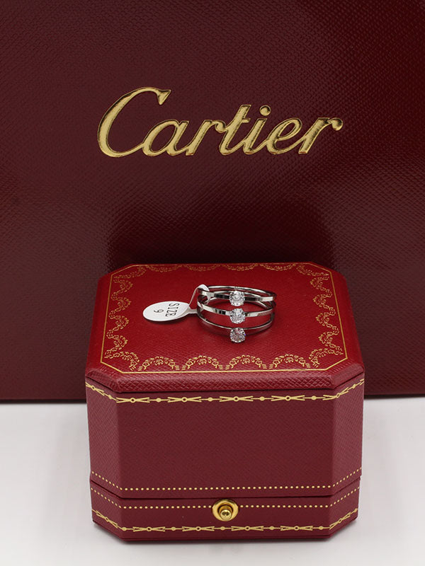 خاتم كارتير سوليتر ثري ستونز خواتم CARTIER