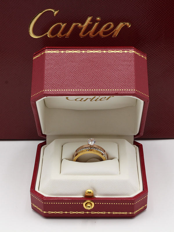 خاتم كارتير سوليتر 3 قطع خواتم CARTIER