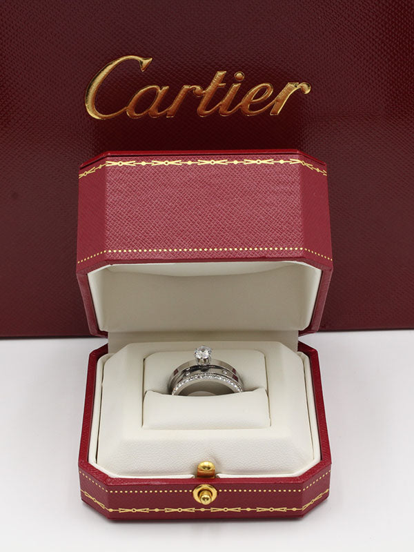خاتم كارتير سوليتر 3 قطع خواتم CARTIER