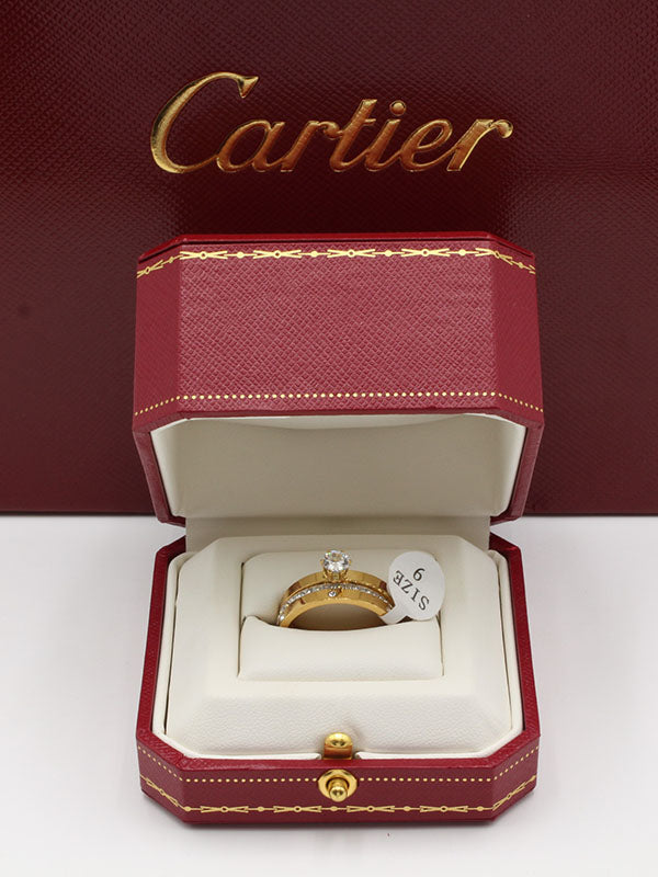 خاتم كارتير سوليتر 3 قطع خواتم CARTIER
