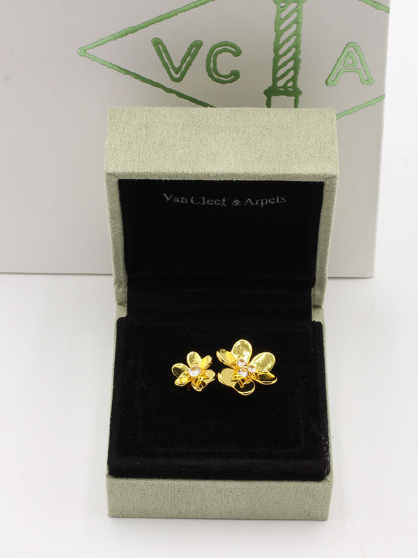 خاتم فان كليف وروددبل خواتم van cleef ذهبي