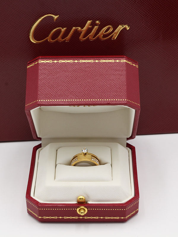 خاتم كارتير سوليتر دبل رينقز خواتم CARTIER