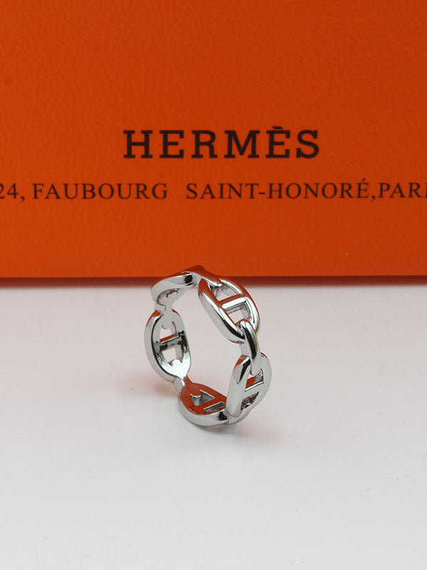 خاتم هيرمز ميتال لوقو خواتم HERMES