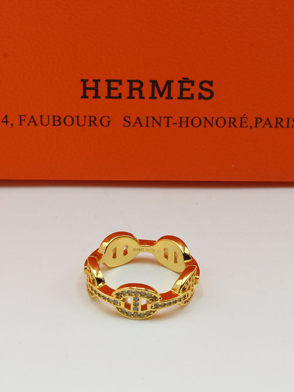 خاتم هيرمز زركون لوقو خواتم HERMES