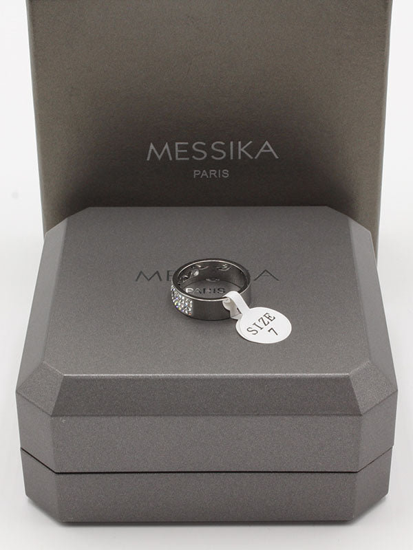 دبله ميسيكا كريستال ثري ستونز خواتم messika