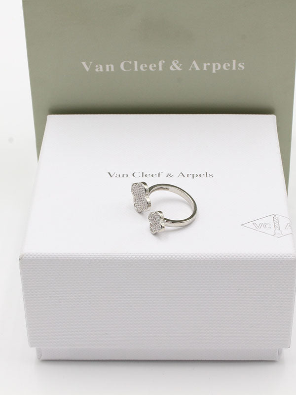 خاتم فان كليف زركون دبل فلاورز خواتم van cleef