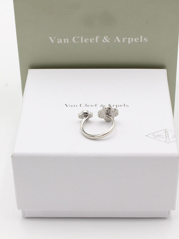 خاتم فان كليف زركون دبل فلاورز خواتم van cleef