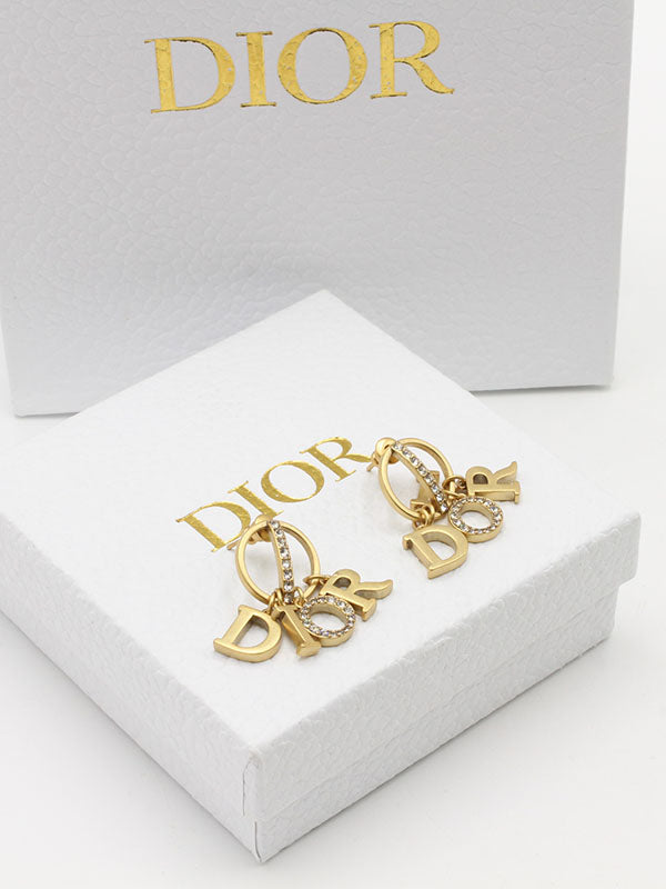 حلق ديور انتيك برونز حلق dior